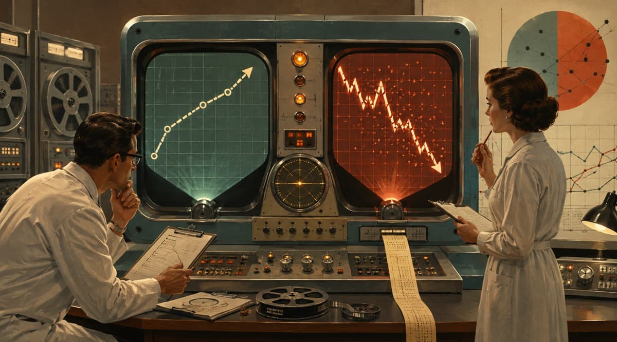 Machine studies an outcome that visibly conflicts with an established expectation