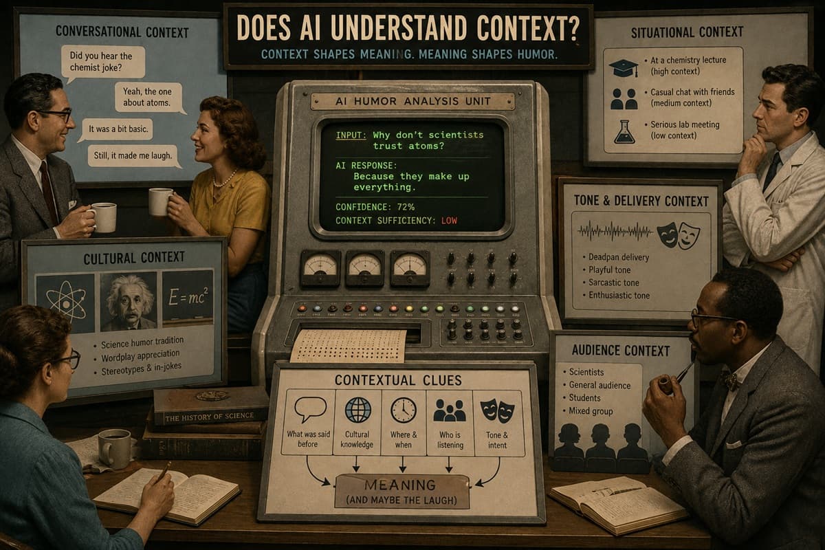 Conversational, cultural, and situational clues surround a central machine response