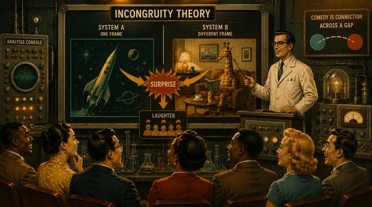 Two incompatible visual systems connect unexpectedly inside a lecture laboratory